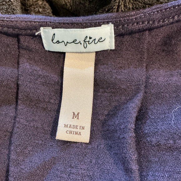 🐸🐸🐸 Love Fire Plum Embellished Tank Top Shirt - Medium - Picture 4 of 5